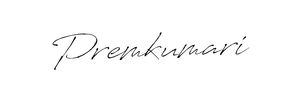 How to make Premkumari signature? Antro_Vectra is a professional autograph style. Create handwritten signature for Premkumari name. Premkumari signature style 6 images and pictures png