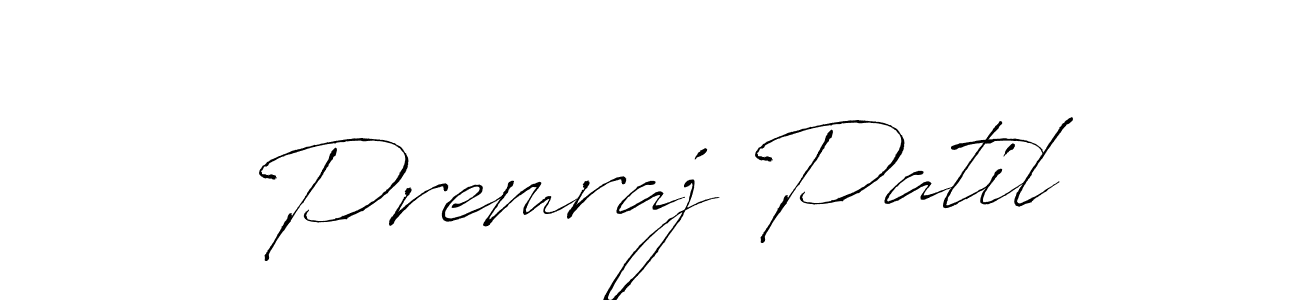 How to make Premraj Patil name signature. Use Antro_Vectra style for creating short signs online. This is the latest handwritten sign. Premraj Patil signature style 6 images and pictures png