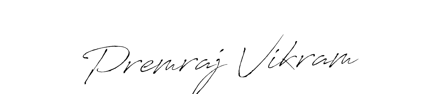 Use a signature maker to create a handwritten signature online. With this signature software, you can design (Antro_Vectra) your own signature for name Premraj Vikram. Premraj Vikram signature style 6 images and pictures png