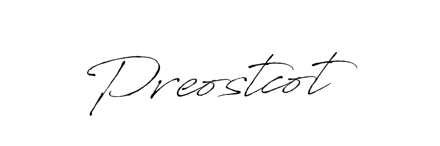 How to make Preostcot signature? Antro_Vectra is a professional autograph style. Create handwritten signature for Preostcot name. Preostcot signature style 6 images and pictures png