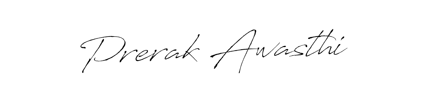 How to make Prerak Awasthi signature? Antro_Vectra is a professional autograph style. Create handwritten signature for Prerak Awasthi name. Prerak Awasthi signature style 6 images and pictures png