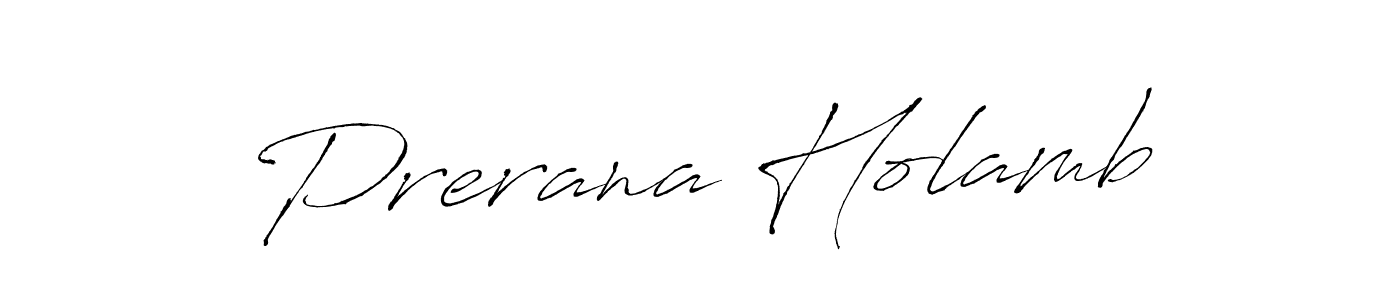 Make a beautiful signature design for name Prerana Holamb. With this signature (Antro_Vectra) style, you can create a handwritten signature for free. Prerana Holamb signature style 6 images and pictures png