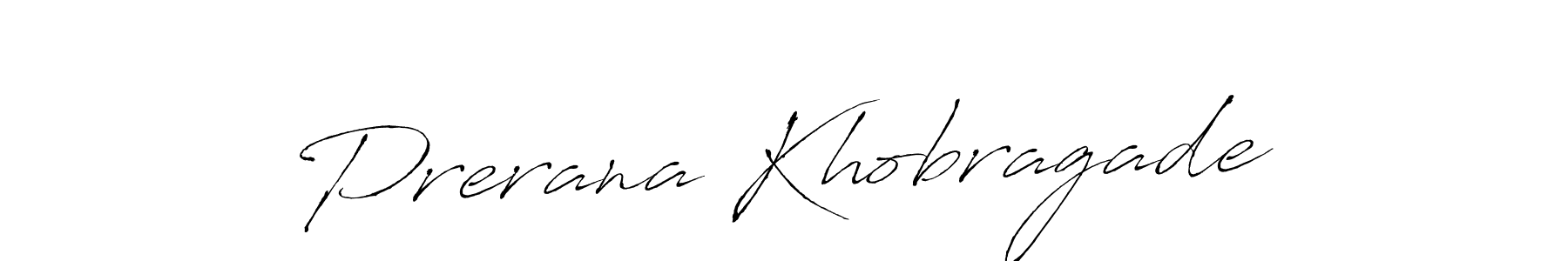 Design your own signature with our free online signature maker. With this signature software, you can create a handwritten (Antro_Vectra) signature for name Prerana Khobragade. Prerana Khobragade signature style 6 images and pictures png