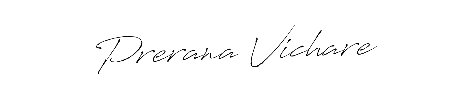 You should practise on your own different ways (Antro_Vectra) to write your name (Prerana Vichare) in signature. don't let someone else do it for you. Prerana Vichare signature style 6 images and pictures png