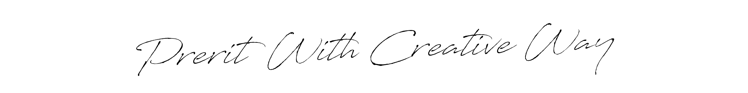 You should practise on your own different ways (Antro_Vectra) to write your name (Prerit With Creative Way) in signature. don't let someone else do it for you. Prerit With Creative Way signature style 6 images and pictures png