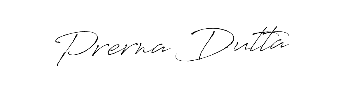 Make a beautiful signature design for name Prerna Dutta. With this signature (Antro_Vectra) style, you can create a handwritten signature for free. Prerna Dutta signature style 6 images and pictures png