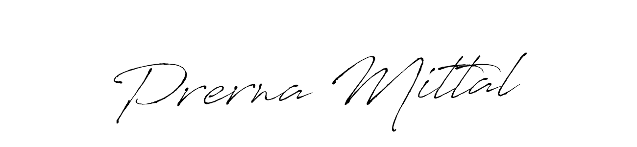 Create a beautiful signature design for name Prerna Mittal. With this signature (Antro_Vectra) fonts, you can make a handwritten signature for free. Prerna Mittal signature style 6 images and pictures png