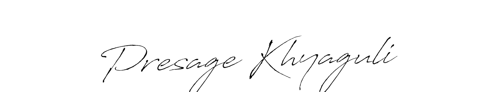 Also we have Presage Khyaguli name is the best signature style. Create professional handwritten signature collection using Antro_Vectra autograph style. Presage Khyaguli signature style 6 images and pictures png