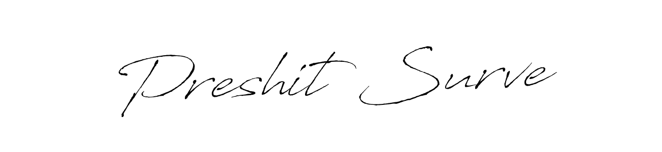 How to make Preshit Surve signature? Antro_Vectra is a professional autograph style. Create handwritten signature for Preshit Surve name. Preshit Surve signature style 6 images and pictures png