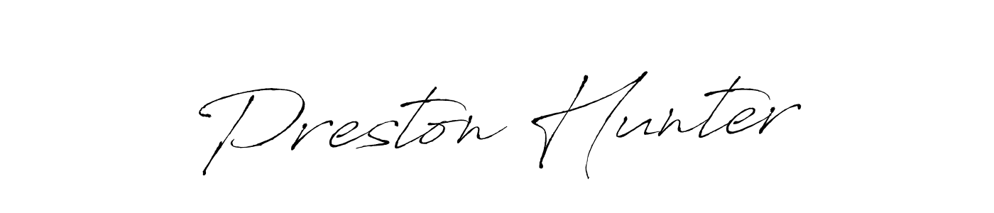 How to make Preston Hunter signature? Antro_Vectra is a professional autograph style. Create handwritten signature for Preston Hunter name. Preston Hunter signature style 6 images and pictures png