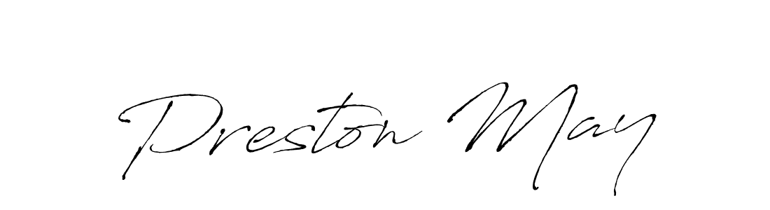 Once you've used our free online signature maker to create your best signature Antro_Vectra style, it's time to enjoy all of the benefits that Preston May name signing documents. Preston May signature style 6 images and pictures png