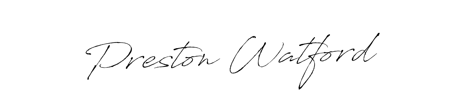 Similarly Antro_Vectra is the best handwritten signature design. Signature creator online .You can use it as an online autograph creator for name Preston Watford. Preston Watford signature style 6 images and pictures png