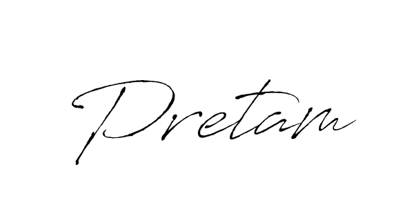 Similarly Antro_Vectra is the best handwritten signature design. Signature creator online .You can use it as an online autograph creator for name Pretam. Pretam signature style 6 images and pictures png