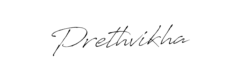 Design your own signature with our free online signature maker. With this signature software, you can create a handwritten (Antro_Vectra) signature for name Prethvikha. Prethvikha signature style 6 images and pictures png