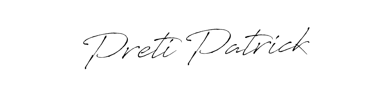 The best way (Antro_Vectra) to make a short signature is to pick only two or three words in your name. The name Preti Patrick include a total of six letters. For converting this name. Preti Patrick signature style 6 images and pictures png