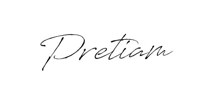 Antro_Vectra is a professional signature style that is perfect for those who want to add a touch of class to their signature. It is also a great choice for those who want to make their signature more unique. Get Pretiam name to fancy signature for free. Pretiam signature style 6 images and pictures png