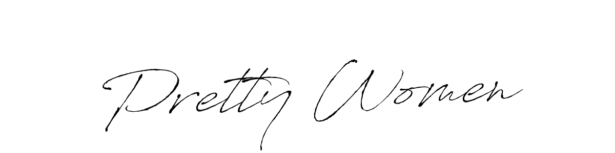 Create a beautiful signature design for name Pretty Women. With this signature (Antro_Vectra) fonts, you can make a handwritten signature for free. Pretty Women signature style 6 images and pictures png