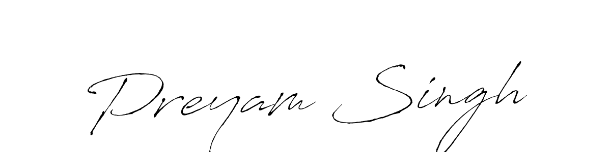 Preyam Singh stylish signature style. Best Handwritten Sign (Antro_Vectra) for my name. Handwritten Signature Collection Ideas for my name Preyam Singh. Preyam Singh signature style 6 images and pictures png