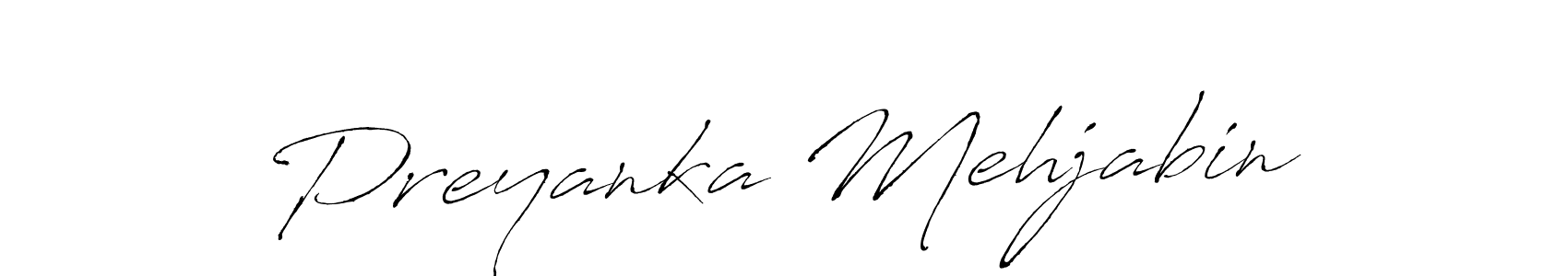 Create a beautiful signature design for name Preyanka Mehjabin. With this signature (Antro_Vectra) fonts, you can make a handwritten signature for free. Preyanka Mehjabin signature style 6 images and pictures png