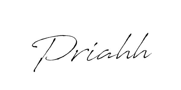 How to make Priahh signature? Antro_Vectra is a professional autograph style. Create handwritten signature for Priahh name. Priahh signature style 6 images and pictures png