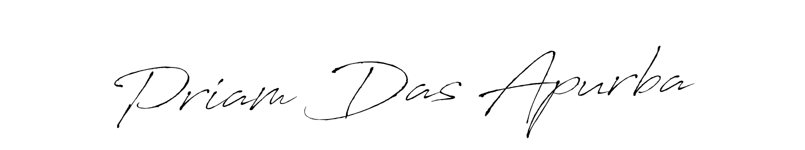 Also we have Priam Das Apurba name is the best signature style. Create professional handwritten signature collection using Antro_Vectra autograph style. Priam Das Apurba signature style 6 images and pictures png