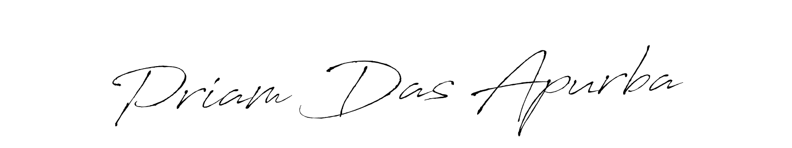 Design your own signature with our free online signature maker. With this signature software, you can create a handwritten (Antro_Vectra) signature for name Priam Das Apurba. Priam Das Apurba signature style 6 images and pictures png