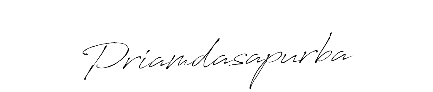 Design your own signature with our free online signature maker. With this signature software, you can create a handwritten (Antro_Vectra) signature for name Priamdasapurba. Priamdasapurba signature style 6 images and pictures png