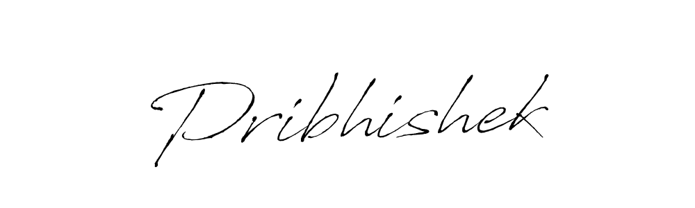 How to make Pribhishek name signature. Use Antro_Vectra style for creating short signs online. This is the latest handwritten sign. Pribhishek signature style 6 images and pictures png