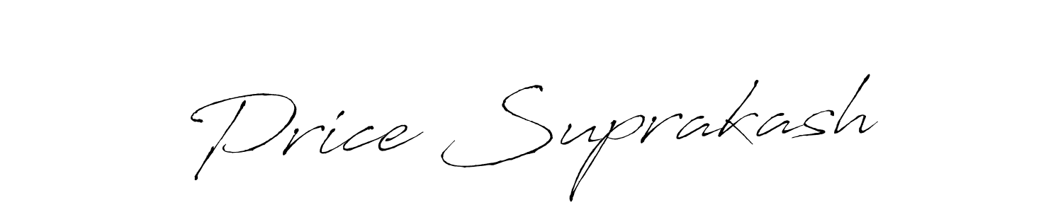 Make a beautiful signature design for name Price Suprakash. With this signature (Antro_Vectra) style, you can create a handwritten signature for free. Price Suprakash signature style 6 images and pictures png