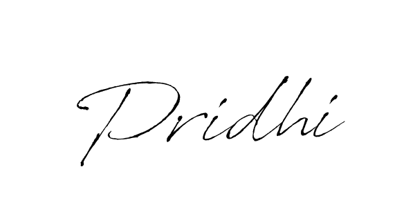 Create a beautiful signature design for name Pridhi. With this signature (Antro_Vectra) fonts, you can make a handwritten signature for free. Pridhi signature style 6 images and pictures png