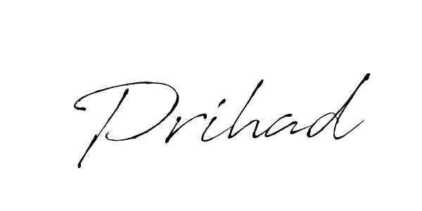 Make a beautiful signature design for name Prihad. With this signature (Antro_Vectra) style, you can create a handwritten signature for free. Prihad signature style 6 images and pictures png