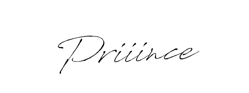 Design your own signature with our free online signature maker. With this signature software, you can create a handwritten (Antro_Vectra) signature for name Priiince. Priiince signature style 6 images and pictures png