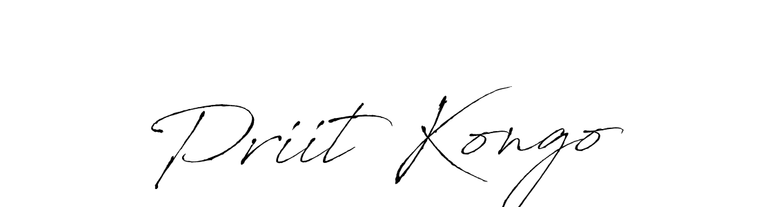 Also we have Priit Kongo name is the best signature style. Create professional handwritten signature collection using Antro_Vectra autograph style. Priit Kongo signature style 6 images and pictures png