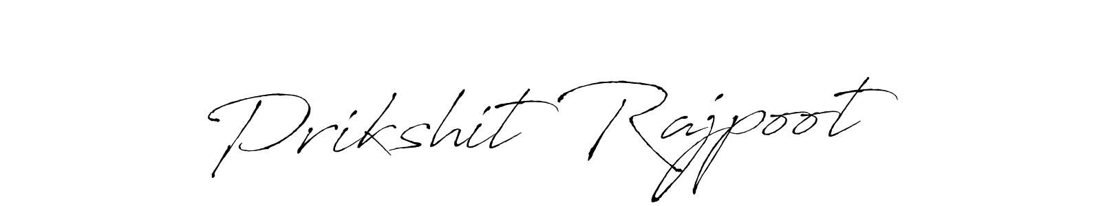 Make a beautiful signature design for name Prikshit Rajpoot. With this signature (Antro_Vectra) style, you can create a handwritten signature for free. Prikshit Rajpoot signature style 6 images and pictures png