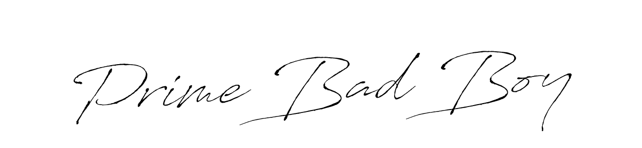 Make a beautiful signature design for name Prime Bad Boy. With this signature (Antro_Vectra) style, you can create a handwritten signature for free. Prime Bad Boy signature style 6 images and pictures png