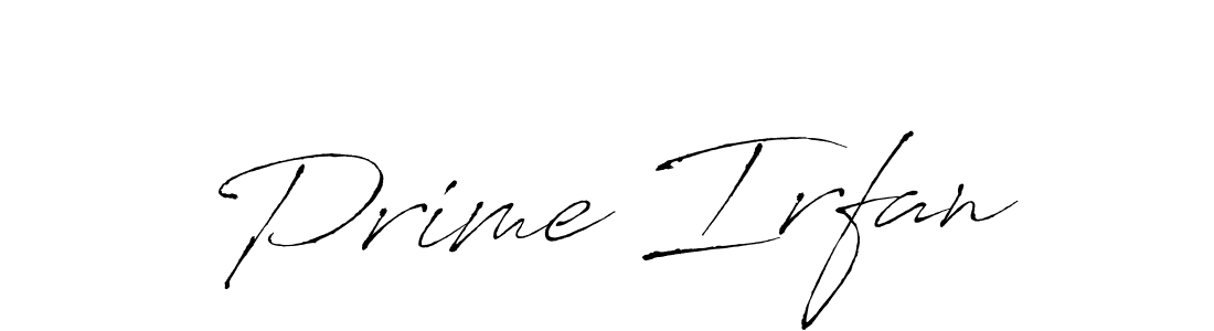 Design your own signature with our free online signature maker. With this signature software, you can create a handwritten (Antro_Vectra) signature for name Prime Irfan. Prime Irfan signature style 6 images and pictures png