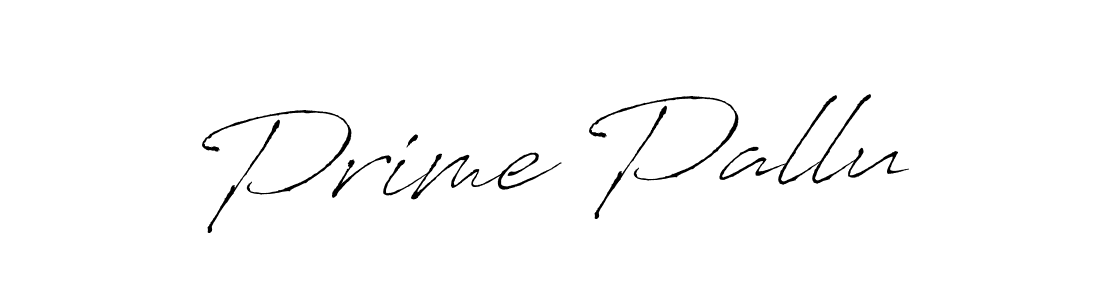 Make a beautiful signature design for name Prime Pallu. With this signature (Antro_Vectra) style, you can create a handwritten signature for free. Prime Pallu signature style 6 images and pictures png