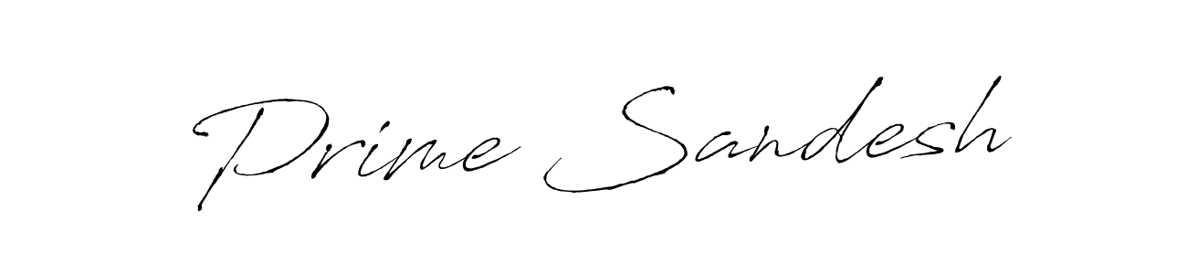 How to Draw Prime Sandesh signature style? Antro_Vectra is a latest design signature styles for name Prime Sandesh. Prime Sandesh signature style 6 images and pictures png