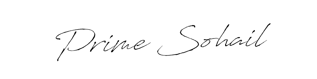 You should practise on your own different ways (Antro_Vectra) to write your name (Prime Sohail) in signature. don't let someone else do it for you. Prime Sohail signature style 6 images and pictures png