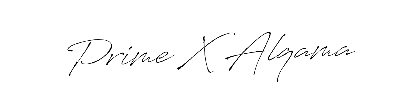 Design your own signature with our free online signature maker. With this signature software, you can create a handwritten (Antro_Vectra) signature for name Prime X Alqama. Prime X Alqama signature style 6 images and pictures png