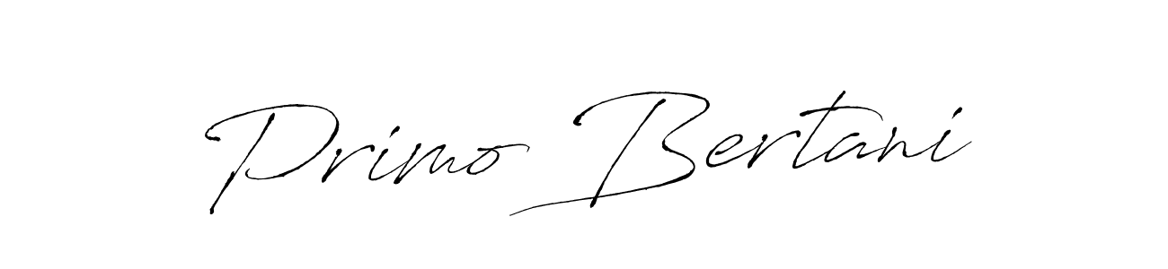 Primo Bertani stylish signature style. Best Handwritten Sign (Antro_Vectra) for my name. Handwritten Signature Collection Ideas for my name Primo Bertani. Primo Bertani signature style 6 images and pictures png