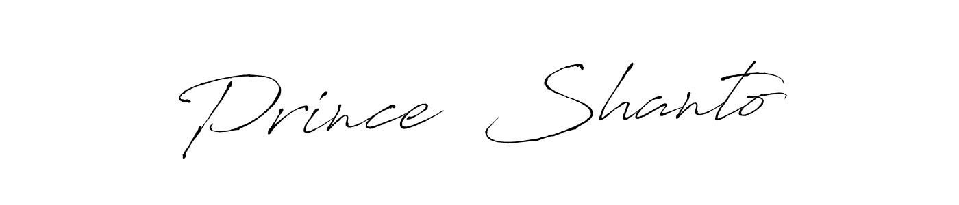 The best way (Antro_Vectra) to make a short signature is to pick only two or three words in your name. The name Prince  Shanto include a total of six letters. For converting this name. Prince  Shanto signature style 6 images and pictures png