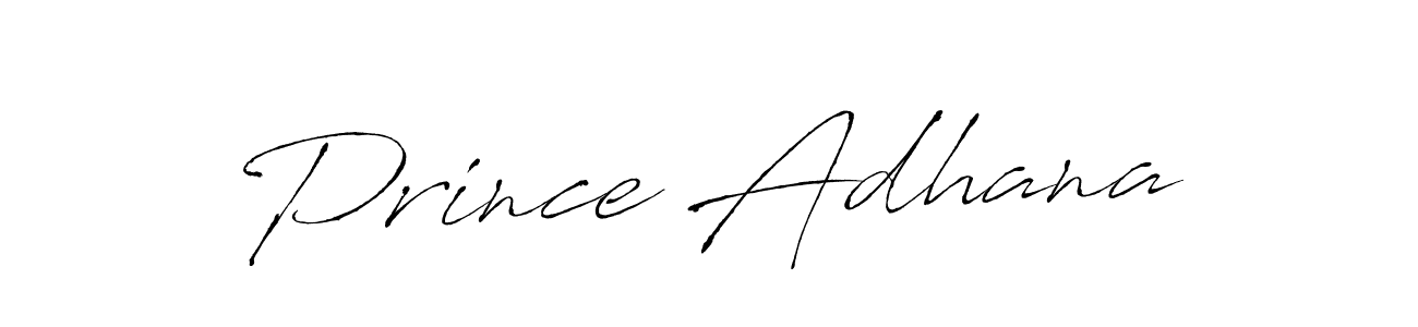 Use a signature maker to create a handwritten signature online. With this signature software, you can design (Antro_Vectra) your own signature for name Prince Adhana. Prince Adhana signature style 6 images and pictures png