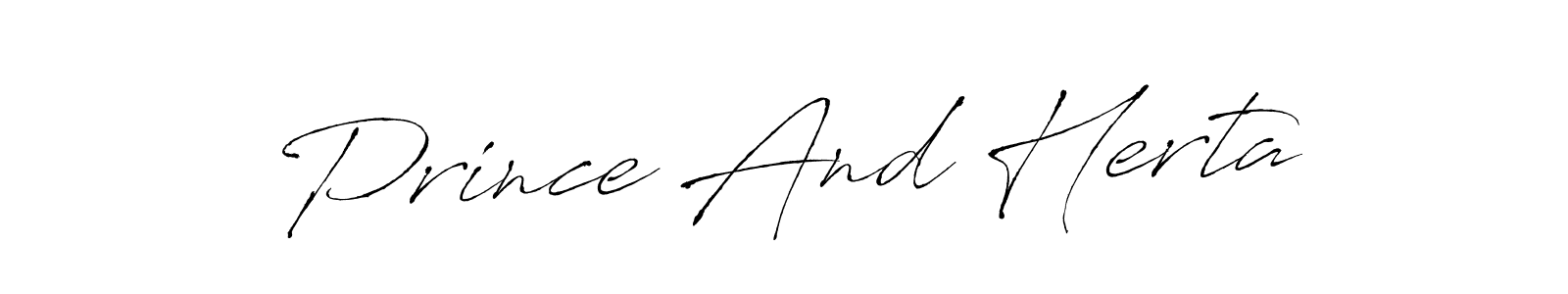 The best way (Antro_Vectra) to make a short signature is to pick only two or three words in your name. The name Prince And Herta include a total of six letters. For converting this name. Prince And Herta signature style 6 images and pictures png