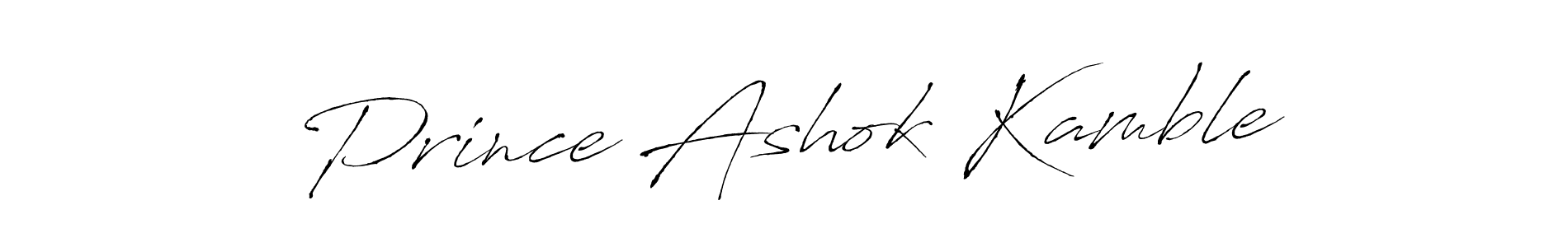 Create a beautiful signature design for name Prince Ashok Kamble. With this signature (Antro_Vectra) fonts, you can make a handwritten signature for free. Prince Ashok Kamble signature style 6 images and pictures png