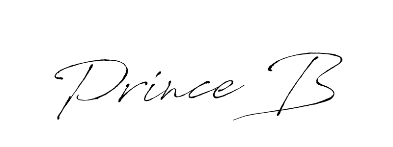 Make a beautiful signature design for name Prince B. With this signature (Antro_Vectra) style, you can create a handwritten signature for free. Prince B signature style 6 images and pictures png