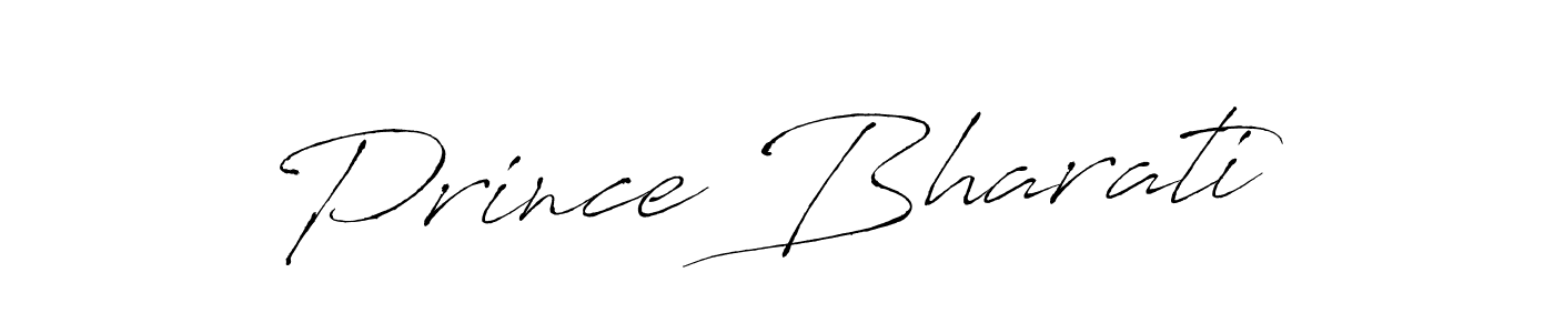 Make a beautiful signature design for name Prince Bharati. With this signature (Antro_Vectra) style, you can create a handwritten signature for free. Prince Bharati signature style 6 images and pictures png