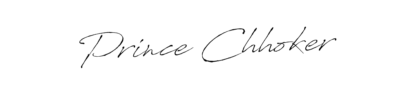 Use a signature maker to create a handwritten signature online. With this signature software, you can design (Antro_Vectra) your own signature for name Prince Chhoker. Prince Chhoker signature style 6 images and pictures png