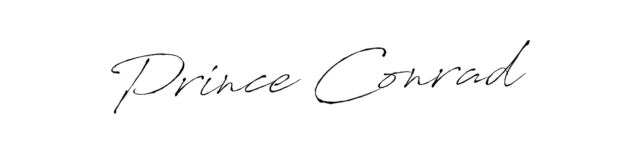 Use a signature maker to create a handwritten signature online. With this signature software, you can design (Antro_Vectra) your own signature for name Prince Conrad. Prince Conrad signature style 6 images and pictures png