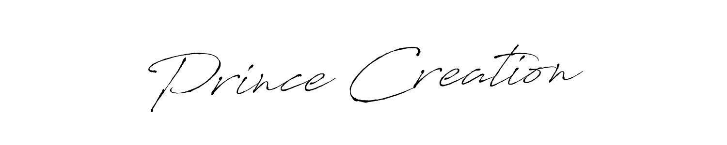 Make a beautiful signature design for name Prince Creation. With this signature (Antro_Vectra) style, you can create a handwritten signature for free. Prince Creation signature style 6 images and pictures png